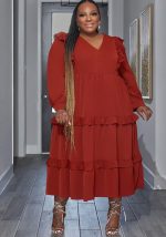 This Sexy Swing Plus Size Women's Dress Made Of Soft And Elastic Fabric. Global Lover Wholesale Plus Size Dresses And Hope Curvy Ladies Find Here a Warm And Exciting Place To Shop Affordable Curvy Dresses Online - Plus Size Casual