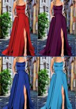 This Solid Color Bridesmaid Dresses Long Maxi Dress Slim Fit Off Shoulder Bridesmaid Evening Dress Design Made Of Good Quality Polyster And Spandex Material