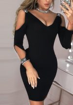 This Solid Ripped Off Shoulder Low Back Sexy Low Cut Bodycon Dress Design Made Of High Quality Polyster And Spandex Material. It Come With Good Stretch And Wearing Comfortable And Feeling Freedom. The Tight And Fitted Dress Is The Most Popular Options From Party Girls. Shop Bodycon Dresses At Global Lover And Find Amazing Designs Sequins