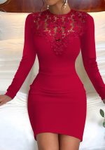 This Spring And Winter Round Neck Lace Long Sleeve Slim Waist Bodycon Dress Women's Clothing Design Made Of High Quality Polyster And Spandex Material. It Come With Good Stretch And Wearing Comfortable And Feeling Freedom. The Tight And Fitted Dress Is The Most Popular Options From Party Girls. Shop Bodycon Dresses At Global Lover And Find Amazing Designs Sequins