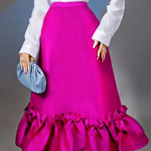 This Spring Long Skirt Pleated Fashion Women's Skirt And Made Of Polyster And Spandex Material. It Is a Must-Have Item For Everyday Life. Skirts Styles Range From Casual To Sporty