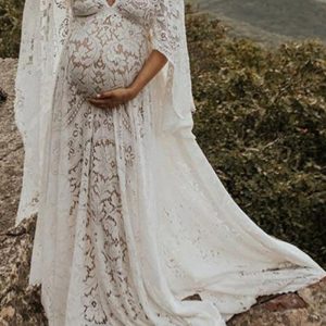 This Spring Summer Pregnant Women Fluffy Swing Lace Dress Made Of Soft And Comfortable Material. It Is a Must-Have Item For Pregnant Women. Global Lover Offer Newest Wholesale Maternity Dresses And Hope Pregnant Ladies Find Here a Warm And Exciting Place To Shop Affordable Pregnant Dresses - Pregnant Casual Dresses