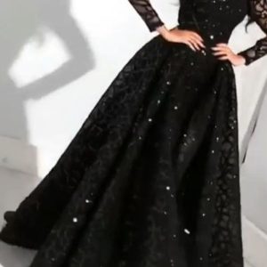 This Spring Summer Women's Long Sleeve Sequin Swing Evening Dress Design Made Of Good Quality Polyster And Spandex Material