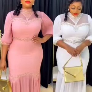 This Spring Summer Chiffon Patchwork Dress Plus Size African Ladies Long Dress Made Of Soft And Elastic Fabric. Global Lover Wholesale Plus Size Dresses And Hope Curvy Ladies Find Here a Warm And Exciting Place To Shop Affordable Curvy Dresses Online - Plus Size Casual