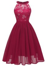 This Spring Summer Chiffon Dress Sexy Lace Patchwork Dress Dress Design Made Of High Quality Polyster And Spandex Material. It Is Stretchy