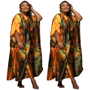 This Spring/Summer 2022 Women's Half Sleeve Print Plus Size Dress Made Of Soft And Elastic Fabric. Global Lover Wholesale Plus Size Dresses And Hope Curvy Ladies Find Here a Warm And Exciting Place To Shop Affordable Curvy Dresses Online - Plus Size Casual