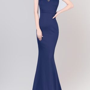 This Stand Collar Beaded Low Back Slim Formal Party Maxi Gown Nightclub Dress Design Made Of Good Quality Polyster And Spandex Material