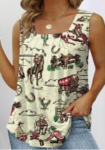 This Summer Digital Printing Casual Trend Ladies Loose Sleeveless Vest Made Of Comfortable And Elastic Fabric. It Is Wholesale Sexy Plus Size Tops For Women. With The Gradual Rise Of Feminist Awareness