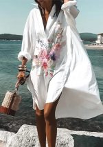 This Summer Fit Ladies Long Sleeve Plus Size Bohemian Print Loose Dress Made Of Soft And Elastic Fabric. Global Lover Wholesale Plus Size Dresses And Hope Curvy Ladies Find Here a Warm And Exciting Place To Shop Affordable Curvy Dresses Online - Plus Size Casual