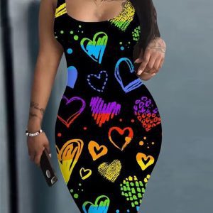 This Summer Print Basic Tight Fitting Tank Dress Design Made Of High Quality Polyster And Spandex Material. Print Dresses Is More Interesting And Stylish. Print Maxi Dresses Is One Of The Popular Item For Islander Vocations. Women¡¯s Print Dresses At Global Lover Comes With Forever Floral