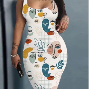 This Summer Print Basic Tight Fitting Tank Dress Design Made Of High Quality Polyster And Spandex Material. Print Dresses Is More Interesting And Stylish. Print Maxi Dresses Is One Of The Popular Item For Islander Vocations. Women¡¯s Print Dresses At Global Lover Comes With Forever Floral