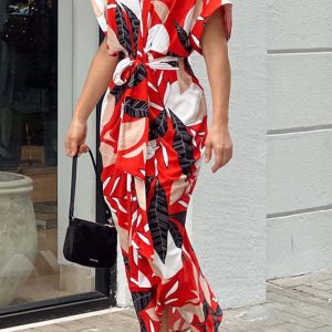 This Summer Single Breasted Women Print Short Sleeve Shirt Dress Design Made Of High Quality Polyster And Spandex Material. It Come With Good Stretch And Wearing Comfortable. Women¡¯s Midi Dresses Is Omnipotent And Suit For All Kinds Of Occasions - Daily Wear