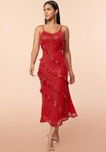 This Summer Women Sexy Sequin Backless Suspender Maxi Dress Design Made Of Good Quality Polyster And Spandex Material