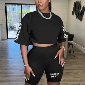 This Summer Women's Fashion Sport Letter Print Short Sleeves Plus Two Piece Shorts Set Design And Made Of Comfortable And Elastic Fabric. Wholesale Plus Size Two Piece Sets Is a Must-Have Item For Curvy Ladies. Two Piece Sets Can Either Be Worn Together Or Individually