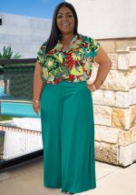 This Summer And Fall Plus Size Two-Piece Printed Casual Jacket And Pants Set Design And Made Of Comfortable And Elastic Fabric. Wholesale Plus Size Two Piece Sets Is a Must-Have Item For Curvy Ladies. Two Piece Sets Can Either Be Worn Together Or Individually