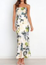 This Summer Lace-Up Printed Satin Chic Elegant Dress For Women Design Made Of High Quality Polyster And Spandex Material. Print Dresses Is More Interesting And Stylish. Print Maxi Dresses Is One Of The Popular Item For Islander Vocations. Women¡¯s Print Dresses At Global Lover Comes With Forever Floral