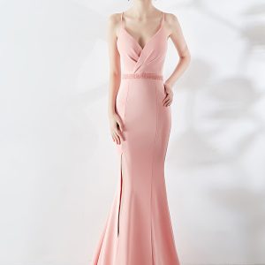 This Trailing Sexy Slim Evening Dress Slim Fit Bodycon Annual Meeting Host Party Club Evening Dress Design Made Of Good Quality Polyster And Spandex Material