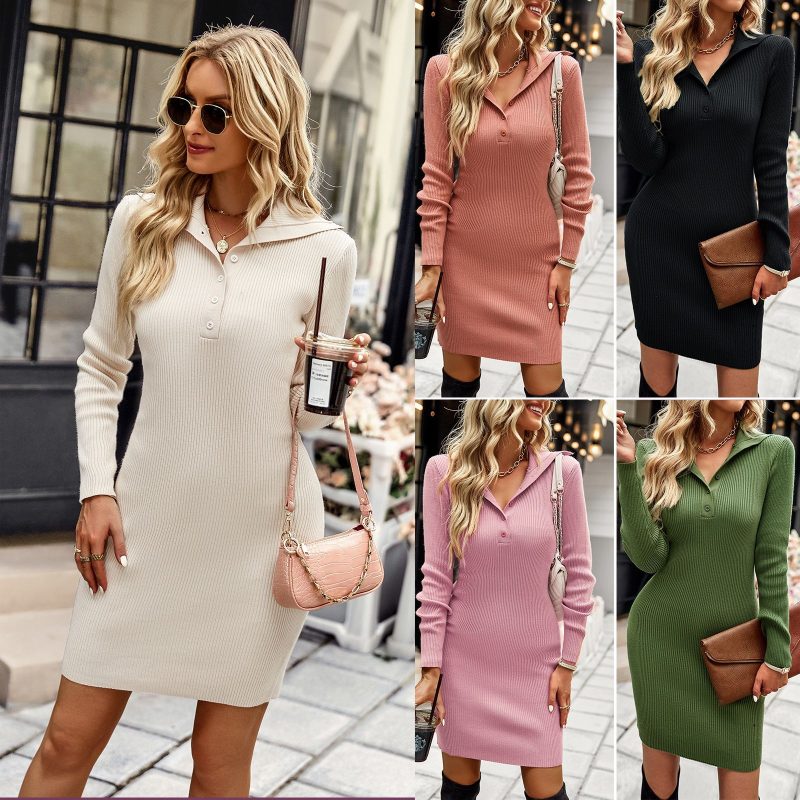 This Winter Slim Waist Warm Versatile Sweater Dress Combine The Warm And Fashion. It Is a Must-Have Item For This Winter. Sweater Dresses For Women At Global Lover Comes For Different Occasions - Daily Life