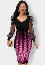 This Women Autumn Printed Mesh Patchwork Long Sleeve Dress Design Made Of High Quality Polyster And Spandex Material. It Come With Good Stretch And Wearing Comfortable And Feeling Freedom. The Tight And Fitted Dress Is The Most Popular Options From Party Girls. Shop Bodycon Dresses At Global Lover And Find Amazing Designs Sequins