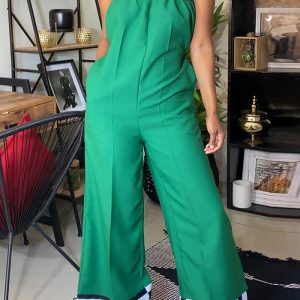 This Women Casual Patchwork Stripe Print Colorblock Jumpsuit Design Made Of High Quality Polyster And Spandex Material. It Is Stretchy