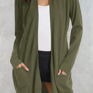 Esta Mujer Casual Sólido De Manga Larga Cardigan Top Hecho De Tela Cómoda Y Suave. Es un deber-tener artículo para las señoras con curvas en otoño e invierno. Global Lover ofrecer todo tipo de mujeres más abrigo de tamaño y la esperanza de curvas señoras encontrar aquí un lugar cálido y emocionante para comprar - Venta al por mayor más chaquetas de tamaño