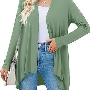 This Women Casual Solid Long Sleeve Top Made Of Comfortable And Soft Fabric. It Is a Must-Have Item For Curvy Ladies In Autumn And Winter. Global Lover Offer All Kinds Of Women¡¯s Plus Size Coat And Hope Curvy Ladies Find Here a Warm And Exciting Place To Shop - Wholesale Plus Size Jackets