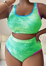 This Women Contrast Color Tie Dye Sexy Swimwear Is Made Of Good Quality Lycra And Spandex Fabric