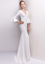 This Women Elegant Formal Party Maxi Mermaid Evening Dress Design Made Of Good Quality Polyster And Spandex Material