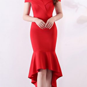 This Women Elegant Maxi Off Shoulder Mermaid Evening Dress Design Made Of Good Quality Polyster And Spandex Material