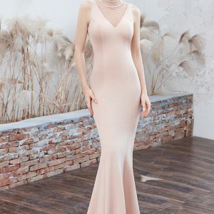 This Women Elegant Mesh Sleeveless Formal Party Maxi Mermaid Evening Dress Design Made Of Good Quality Polyster And Spandex Material