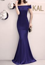 This Women Elegant Off Shoulder Mermaid Evening Dress Design Made Of Good Quality Polyster And Spandex Material