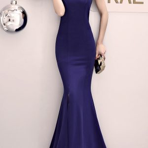 This Women Elegant Off Shoulder Mermaid Evening Dress Design Made Of Good Quality Polyster And Spandex Material