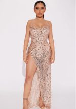 This Women Elegant Sequins Straps Party Evening Dresss Design Made Of High Quality Polyster And Spandex Material. It Come With Good Stretch And Wearing Comfortable And Feeling Freedom. The Tight And Fitted Dress Is The Most Popular Options From Party Girls. Shop Bodycon Dresses At Global Lover And Find Amazing Designs Sequins