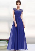 This Women Elegant Short Sleeve Lace Bridesmaid Evening Dress Design Made Of High Level Material