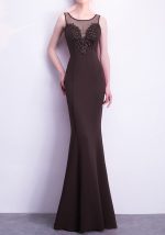 This Women Elegant Slim Formal Party Maxi Mermaid Evening Dress Design Made Of Good Quality Polyster And Spandex Material