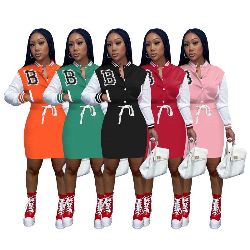 This Women Fashion Embroidered Letter Sexy Bodycon Dress Design Made Of High Quality Polyster And Spandex Material. It Is Stretchy