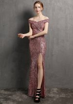 This Women Formal Party Slim Elegant Maxi Evening Dress Design Made Of Good Quality Polyster And Spandex Material