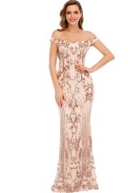 This Women Halter Neck Off Shoulder Sequin Mesh Slit Sexy Dress Design Made Of Good Quality Polyster And Spandex Material