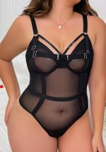 This Women Lace Mesh See-Through Body Shaping Backless One-Piece Sexy Lingerie Made Of Durable And Elastic Material. Women¡¯s Plus Size Wholesale Lingerie At Global Lover Pay More Attention To The Novelty And Uniqueness Of Styles. We Offer Huge Selections Of Sexy Plus Size Lingerie Xl