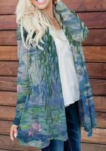 This Women Landscape Print Casual Cape Jacket Made Of Comfortable And Soft Fabric. It Is a Must-Have Item For Curvy Ladies In Autumn And Winter. Global Lover Offer All Kinds Of Women¡¯s Plus Size Coat And Hope Curvy Ladies Find Here a Warm And Exciting Place To Shop - Wholesale Plus Size Jackets