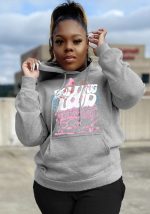 This Women Long Sleeve Letter Print Hoodies Made Of Polyster And Spandex Material