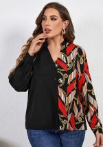 This Women Loose Long Sleeves Printed Top Made Of Comfortable And Elastic Fabric. It Is Wholesale Sexy Plus Size Tops For Women. With The Gradual Rise Of Feminist Awareness