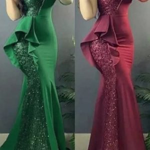 This Women One Shoulder Sleeveless Bodycon Dress Evening Dress Design Made Of Good Quality Polyster And Spandex Material