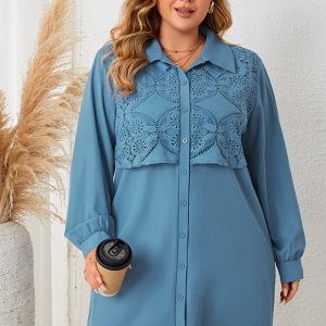 This Women Polo Neck Chic Elegant Long Sleeve Dress Made Of Soft And Elastic Fabric. Global Lover Wholesale Plus Size Dresses And Hope Curvy Ladies Find Here a Warm And Exciting Place To Shop Affordable Curvy Dresses Online - Plus Size Casual