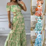 This Women Printed Cutout Lace-Up Dress Design Made Of High Quality Polyster And Spandex Material. Print Dresses Is More Interesting And Stylish. Print Maxi Dresses Is One Of The Popular Item For Islander Vocations. Women¡¯s Print Dresses At Global Lover Comes With Forever Floral