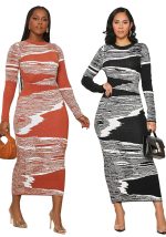 This Women Printed Long Sleeve Maxi Dress Design Made Of High Quality Polyster And Spandex Material. It Come With Good Stretch And Wearing Comfortable And Feeling Freedom. The Tight And Fitted Dress Is The Most Popular Options From Party Girls. Shop Bodycon Dresses At Global Lover And Find Amazing Designs Sequins