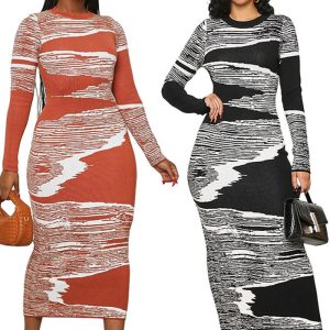 This Women Printed Long Sleeve Maxi Dress Design Made Of High Quality Polyster And Spandex Material. It Come With Good Stretch And Wearing Comfortable And Feeling Freedom. The Tight And Fitted Dress Is The Most Popular Options From Party Girls. Shop Bodycon Dresses At Global Lover And Find Amazing Designs Sequins