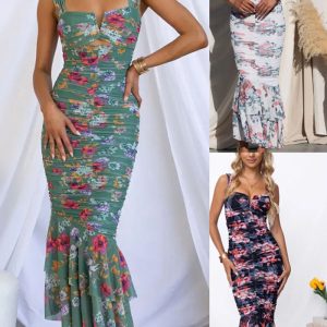 This Women Printed Strap Dress Design Made Of High Quality Polyster And Spandex Material. Print Dresses Is More Interesting And Stylish. Print Maxi Dresses Is One Of The Popular Item For Islander Vocations. Women¡¯s Print Dresses At Global Lover Comes With Forever Floral