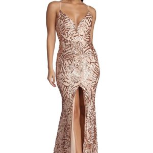 This Women Sequin Summer Geometric Sequin Suspender Evening Dress Design Made Of Good Quality Polyster And Spandex Material