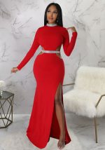 This Women Sexy Cut Out Slit Dress Design Made Of High Quality Polyster And Spandex Material